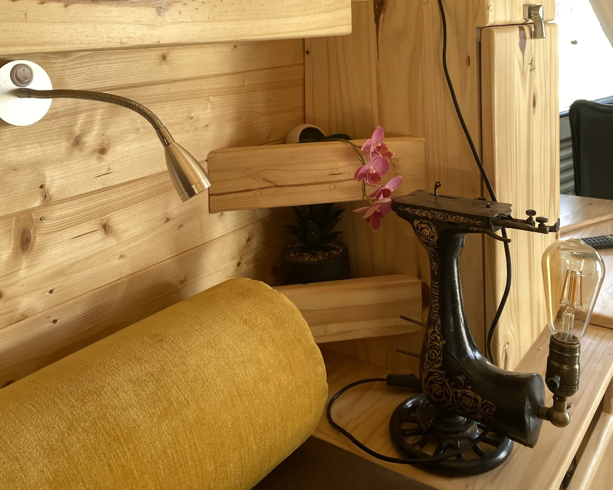 Intérieur de van aménagé