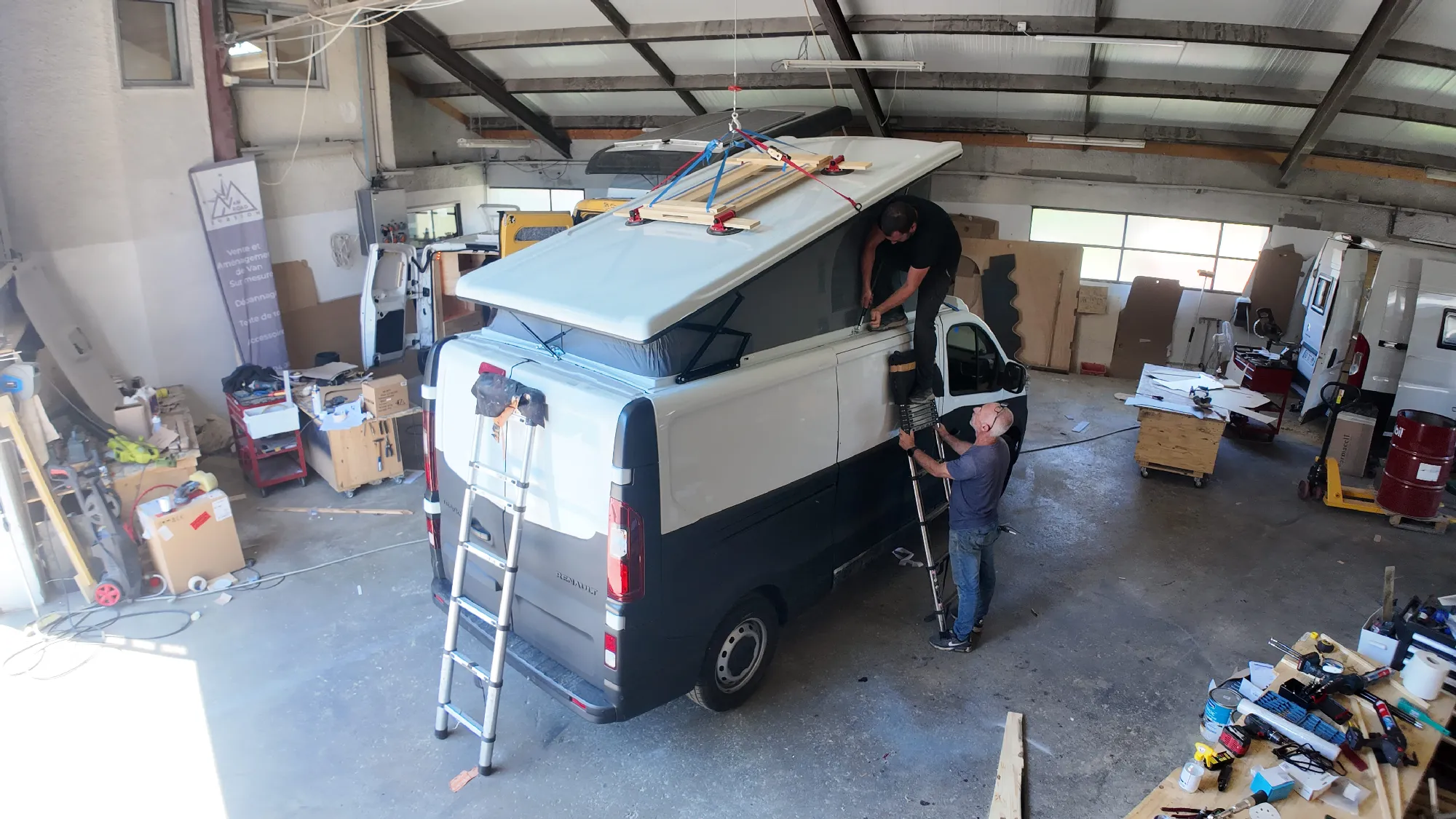 Pose de toit relevable